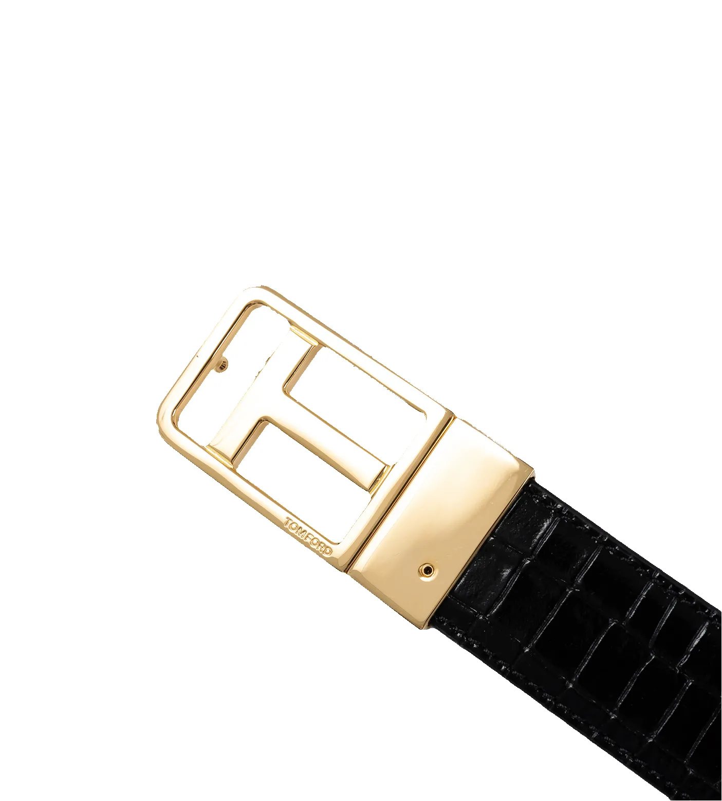 T-buckle Crocodile-embossed Belt sold by FOUR Amsterdam product image thumbnail 4