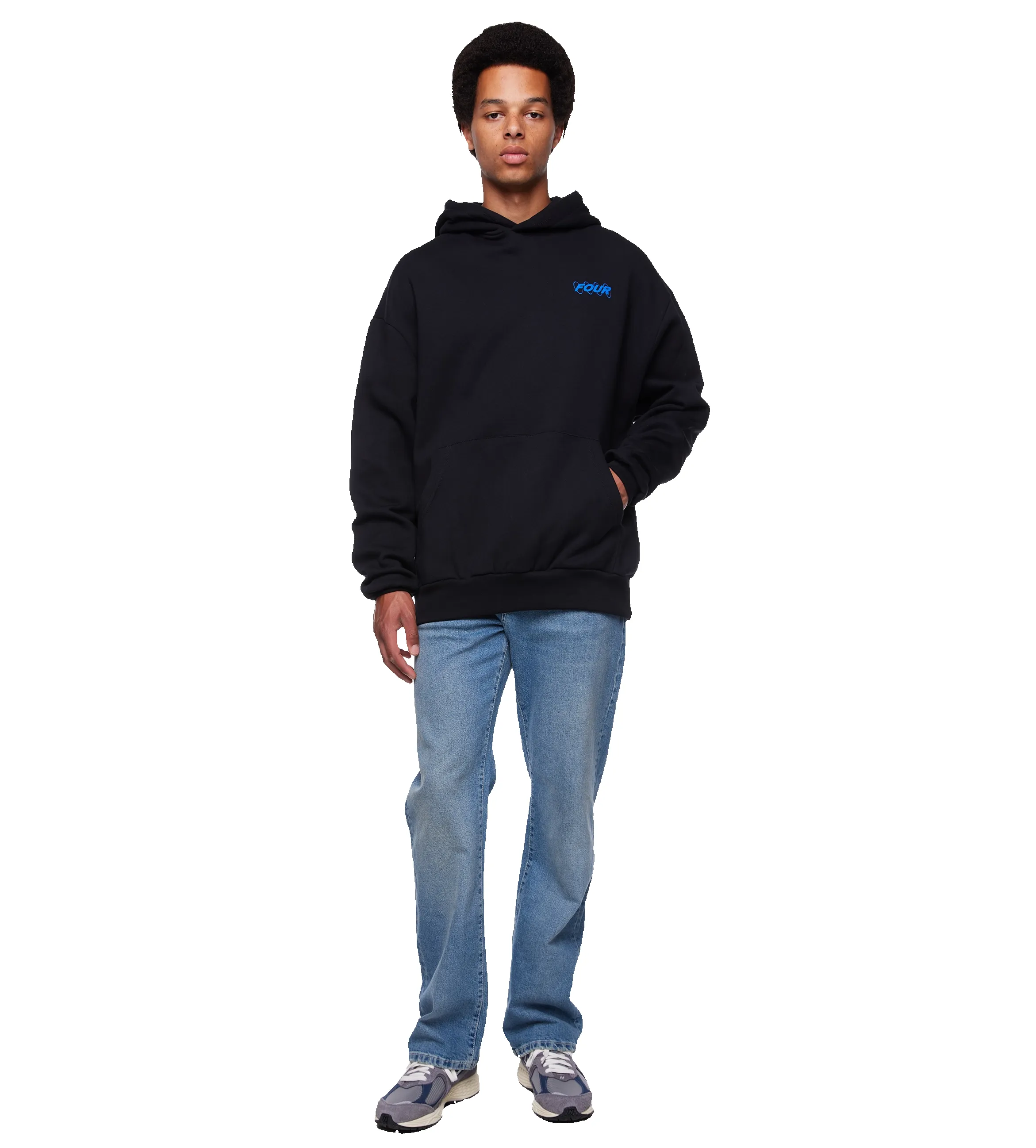 Bitmap Hoodie Black sold by FOUR Amsterdam product image thumbnail 3
