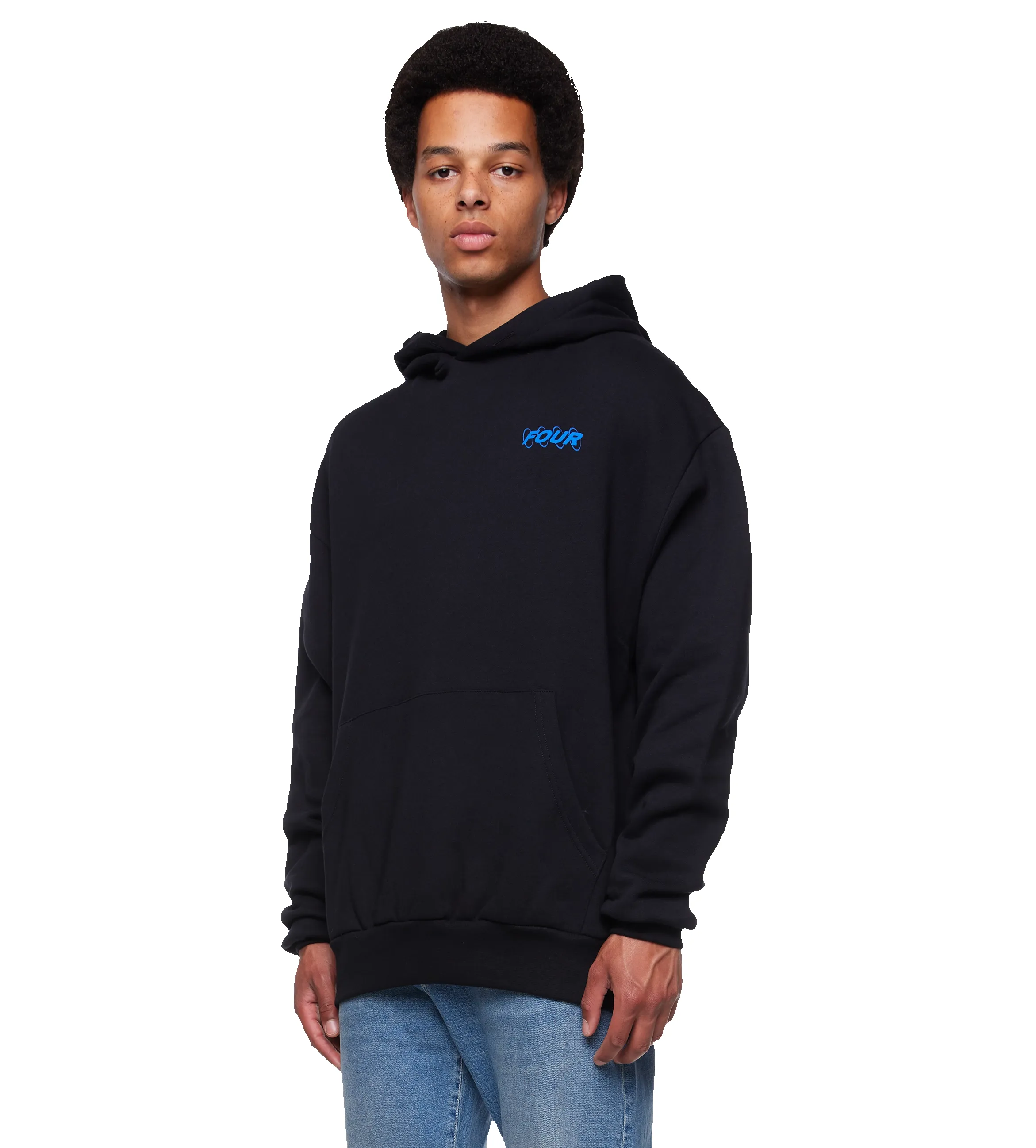 Bitmap Hoodie Black sold by FOUR Amsterdam product image thumbnail 4