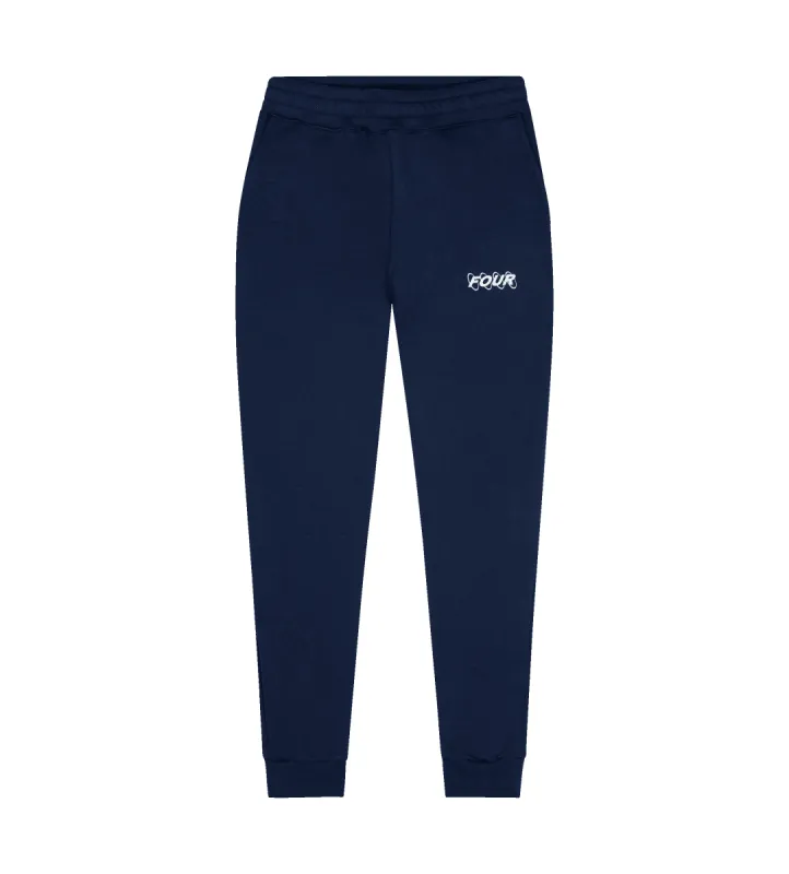 Circles Logo Sweatpants Marine Blue sold by FOUR Amsterdam