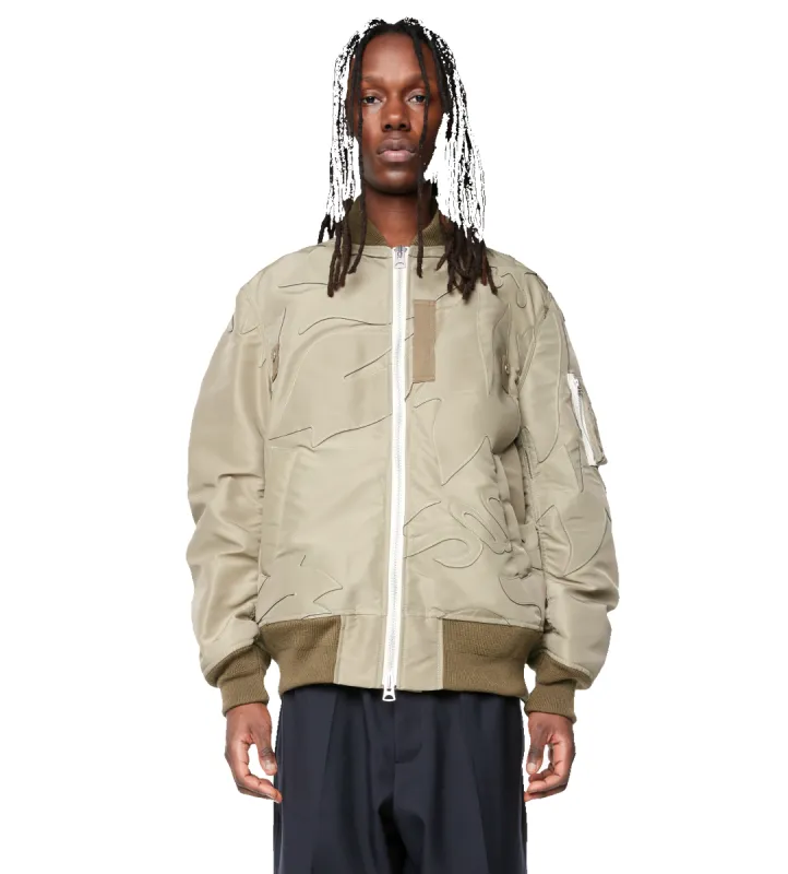 Nylon Twill Embroidered Patch Khaki sold by FOUR Amsterdam