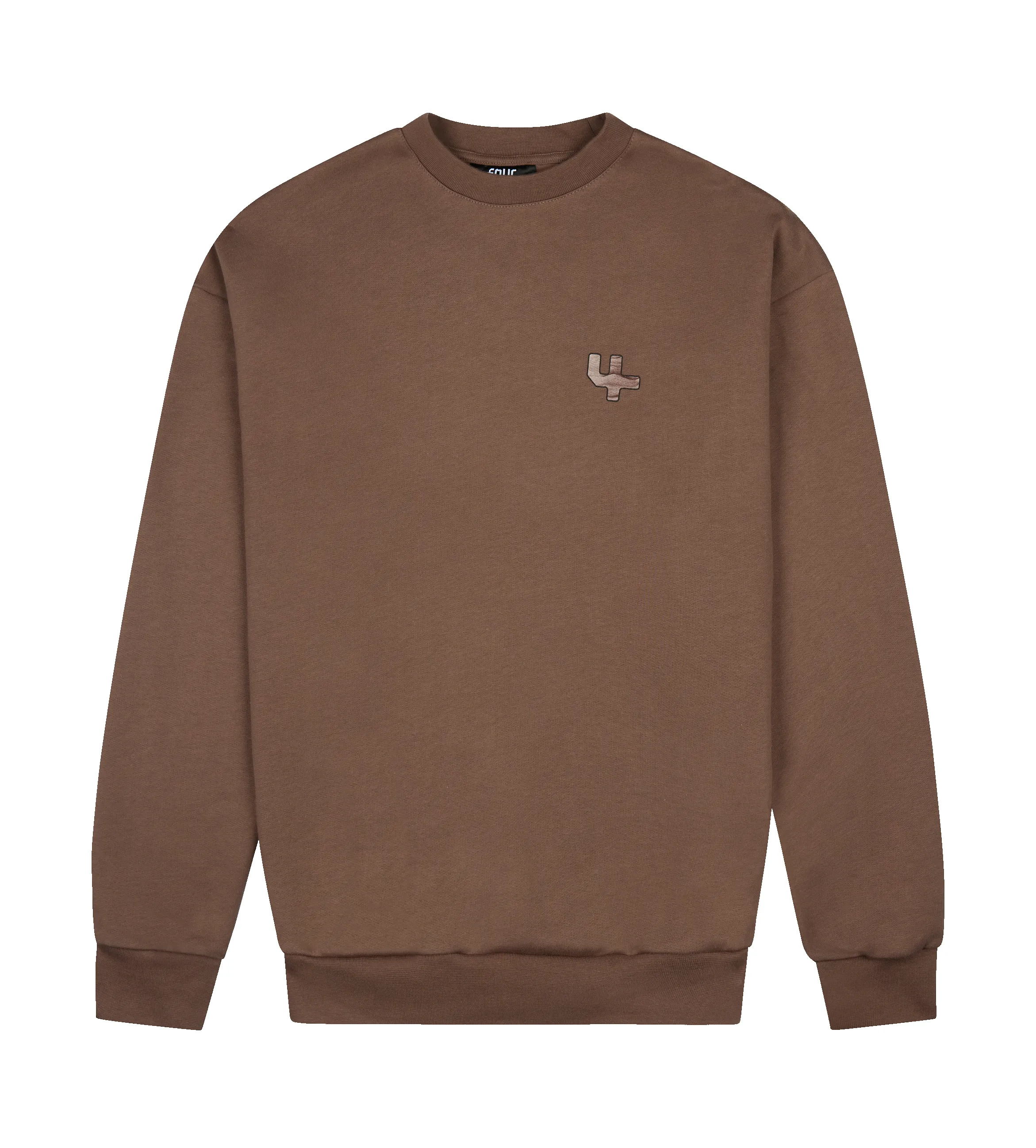 Outline Logo Crewneck Coffee Quartz sold by FOUR Amsterdam product image thumbnail 2