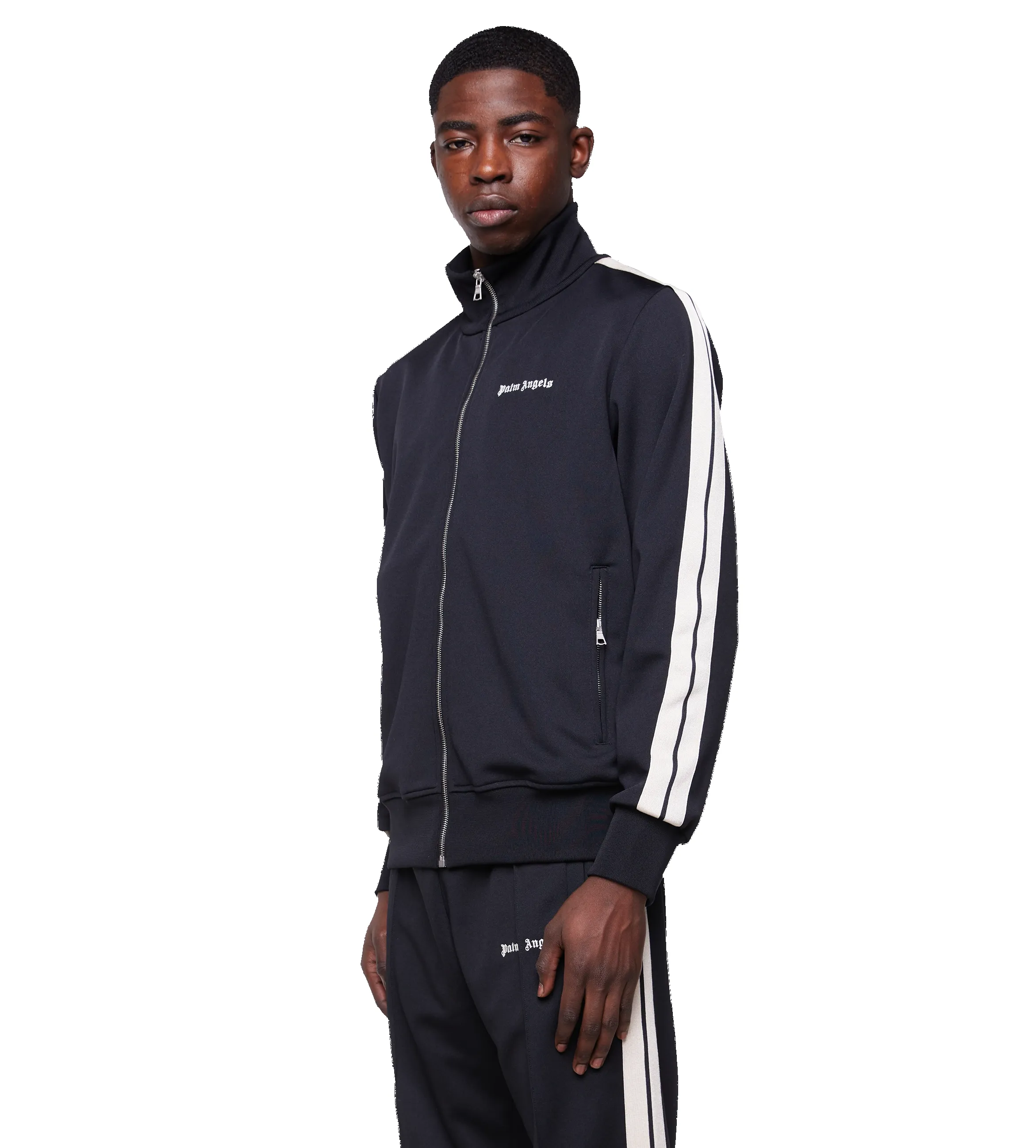 Logo Track Jacket Black sold by FOUR Amsterdam product image thumbnail 4