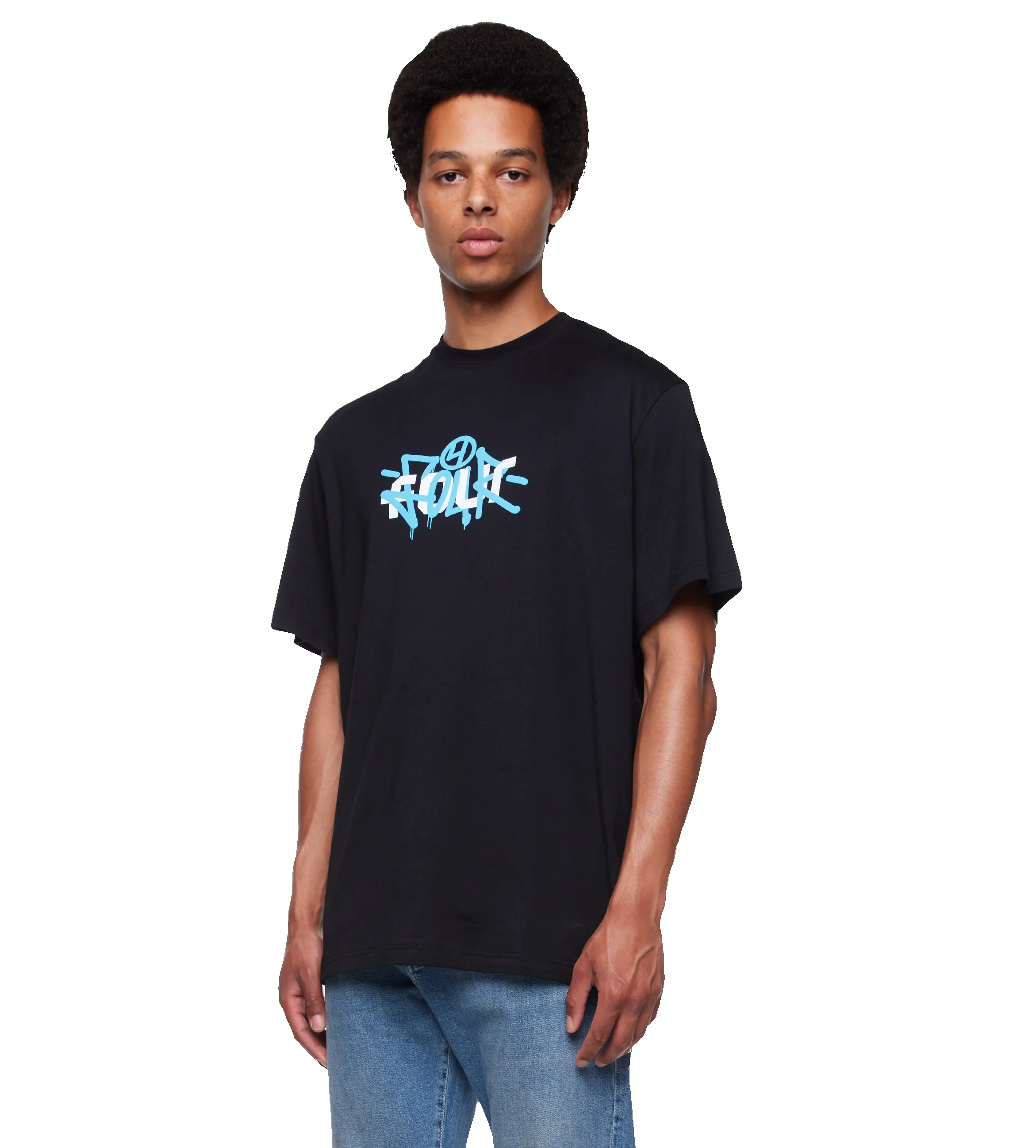 Graffiti T-shirt Black sold by FOUR Amsterdam product image thumbnail 4