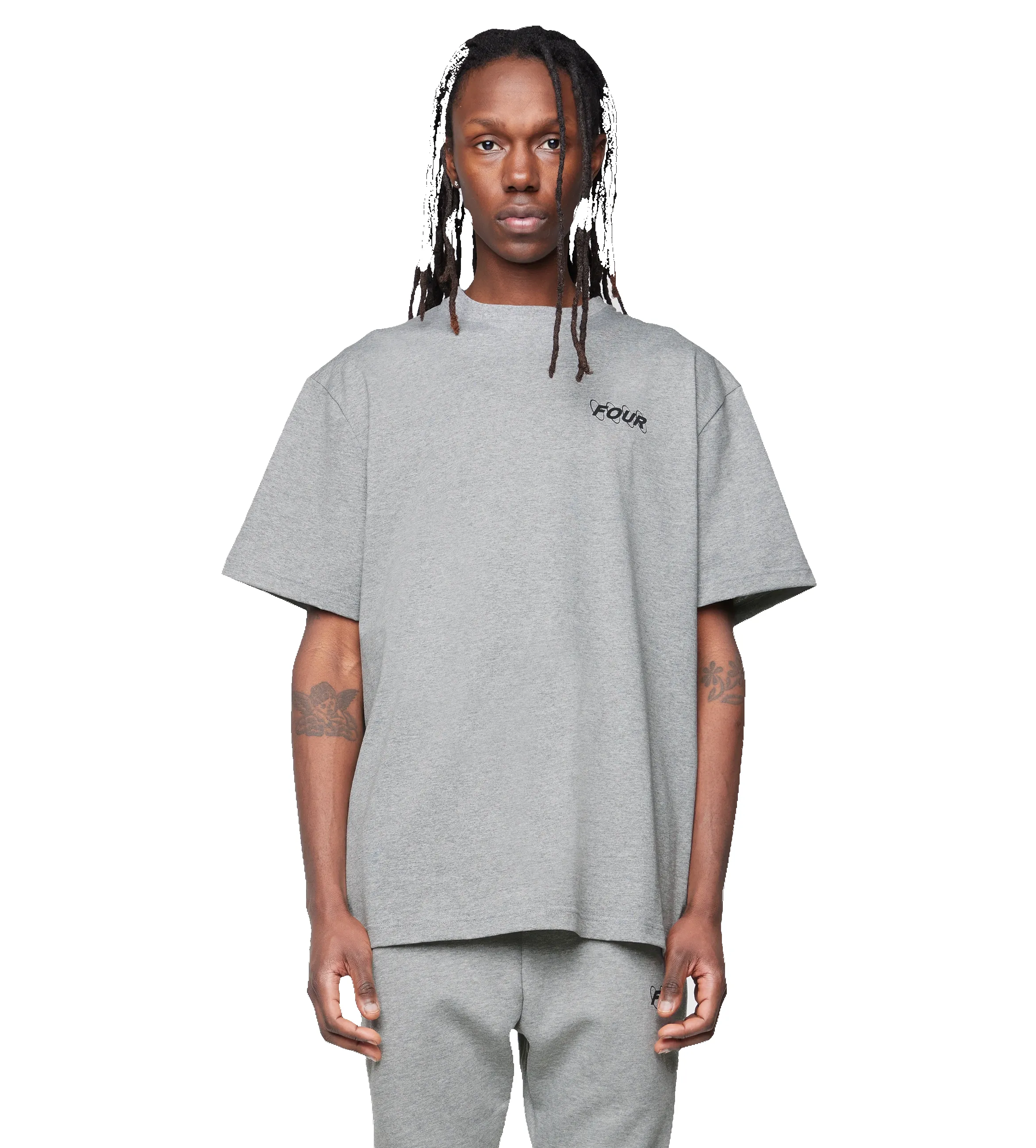 Circles Logo T-shirt Grey sold by FOUR Amsterdam product image thumbnail 3