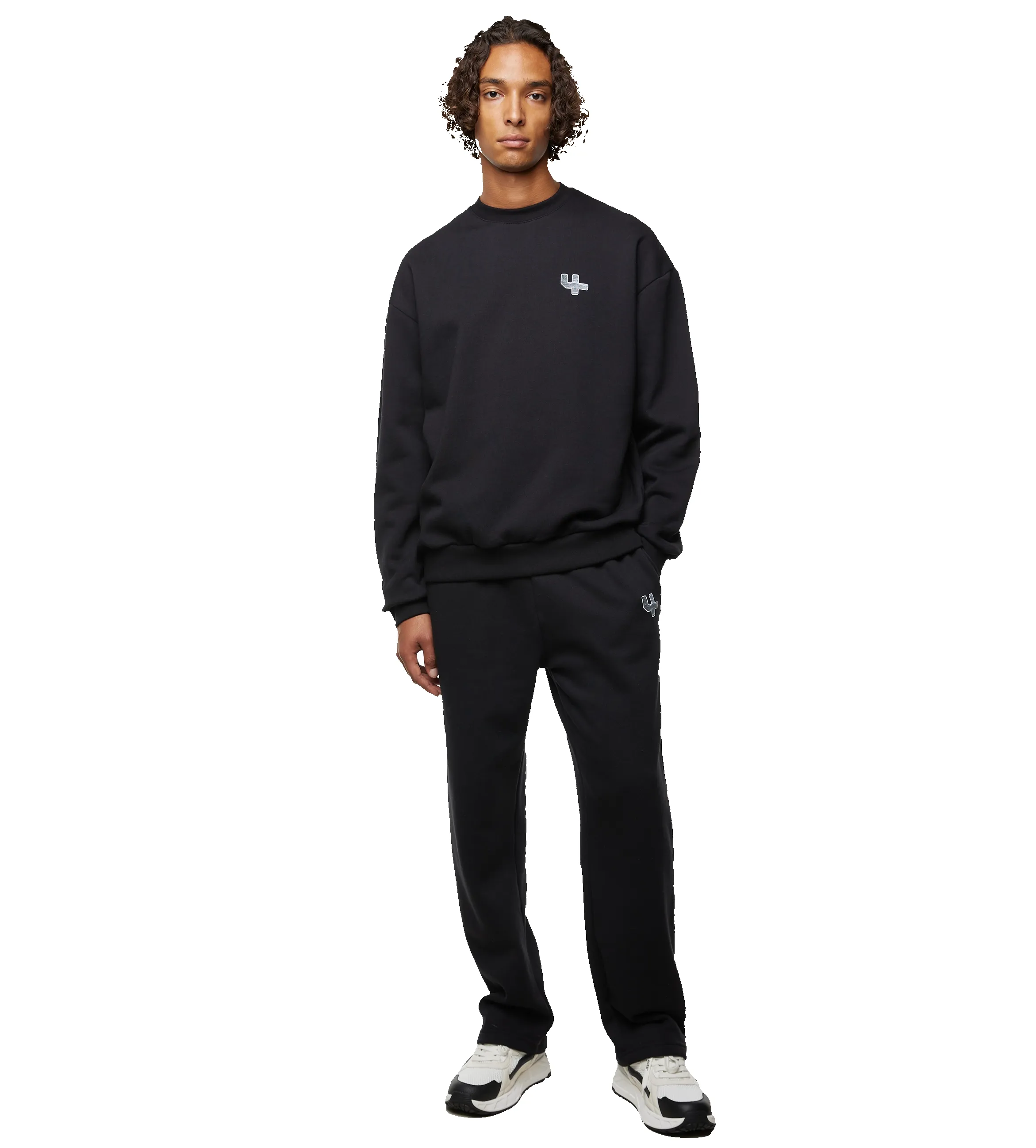 Outline Logo Crewneck Black sold by FOUR Amsterdam product image thumbnail 3