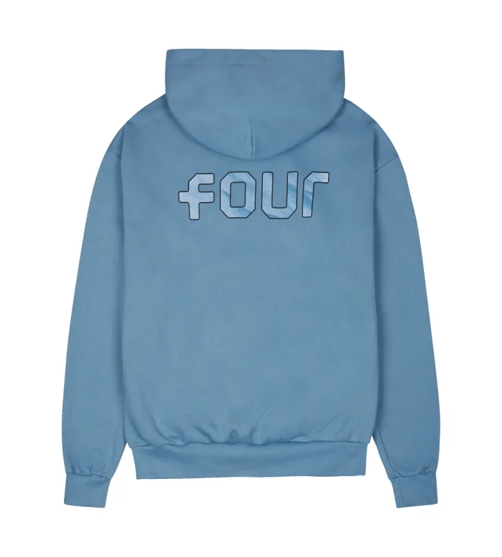 Outline Logo Hoodie Celeste sold by FOUR Amsterdam