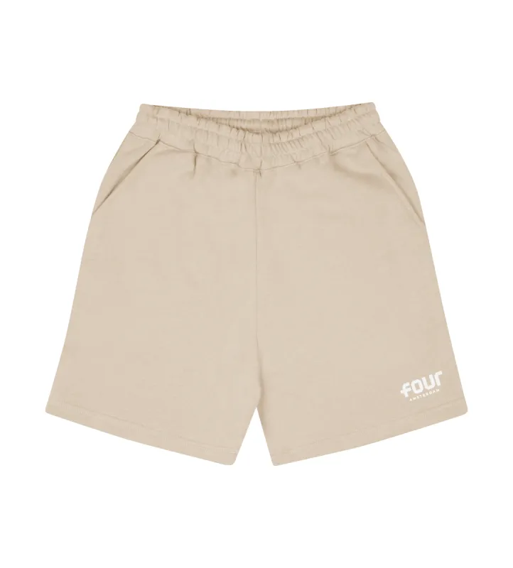 Logo Shorts Weathered Teak sold by FOUR Amsterdam