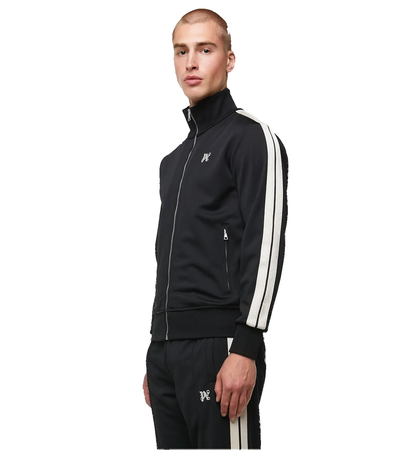 Classic Monogram Track Jacket Black sold by FOUR Amsterdam product image thumbnail 3