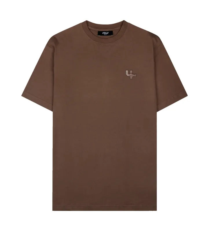 Outline Logo T-shirt Coffee Quartz sold by FOUR Amsterdam