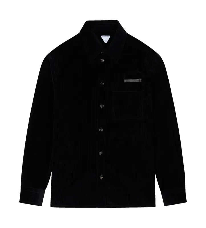 Velvet Shirt Midnight Blue sold by FOUR Amsterdam