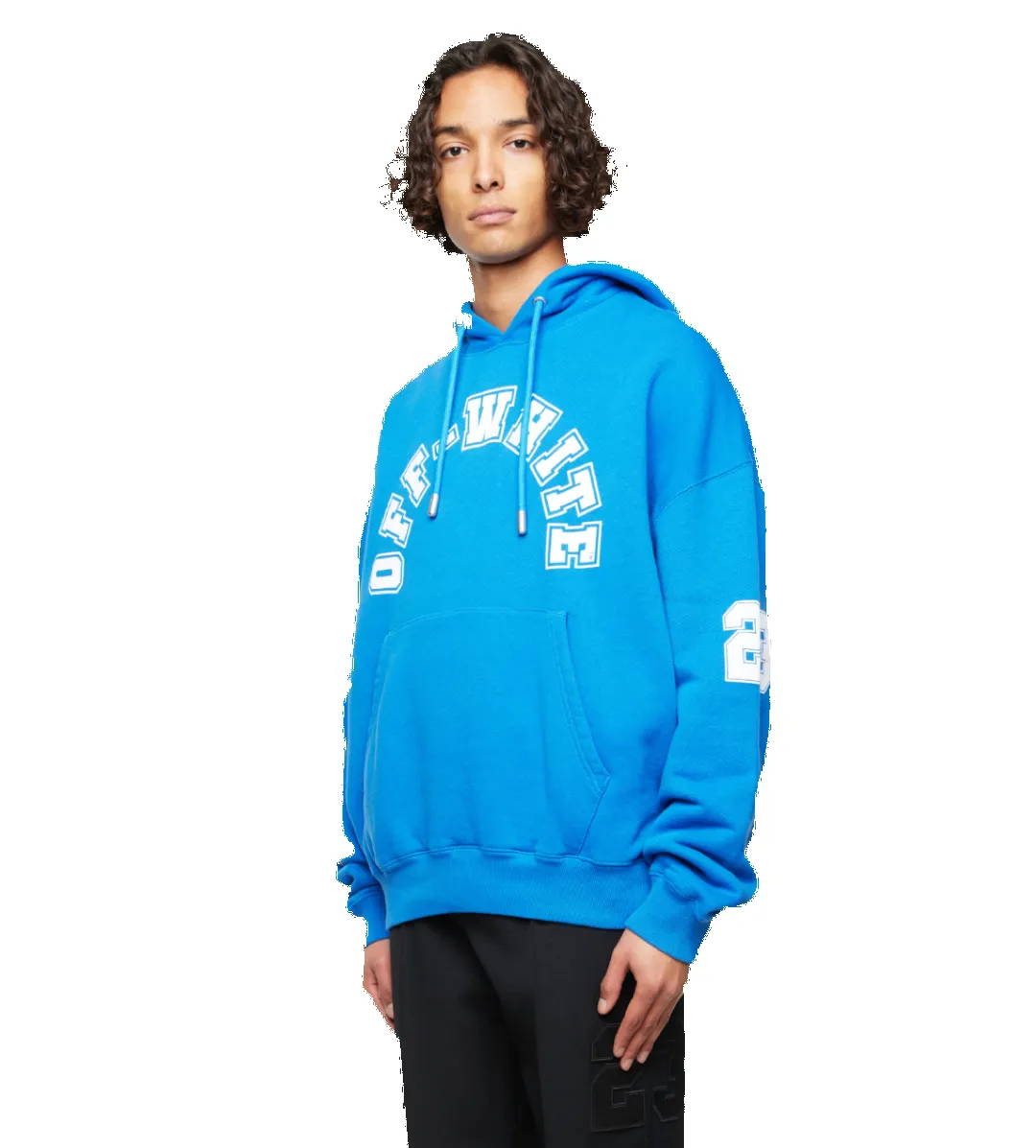 Oversized Football Hoodie Blue sold by FOUR Amsterdam product image thumbnail 4