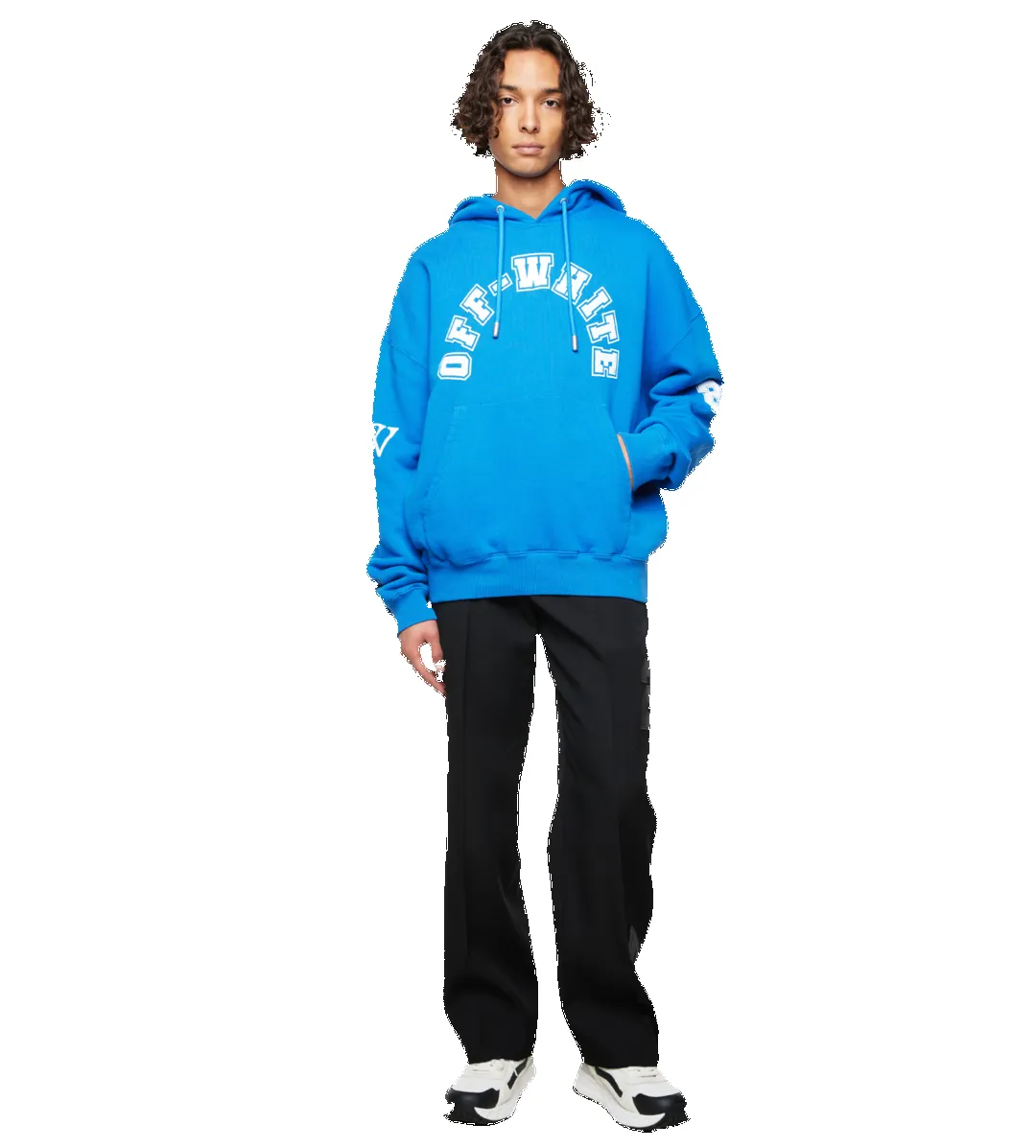 Oversized Football Hoodie Blue sold by FOUR Amsterdam product image thumbnail 2