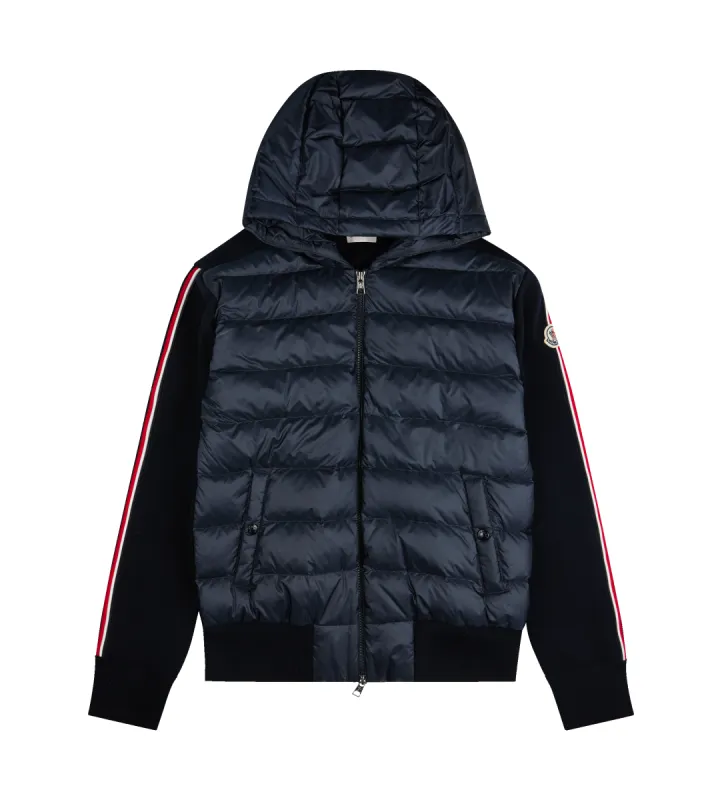 Hooded Cardigan Navy sold by FOUR Amsterdam