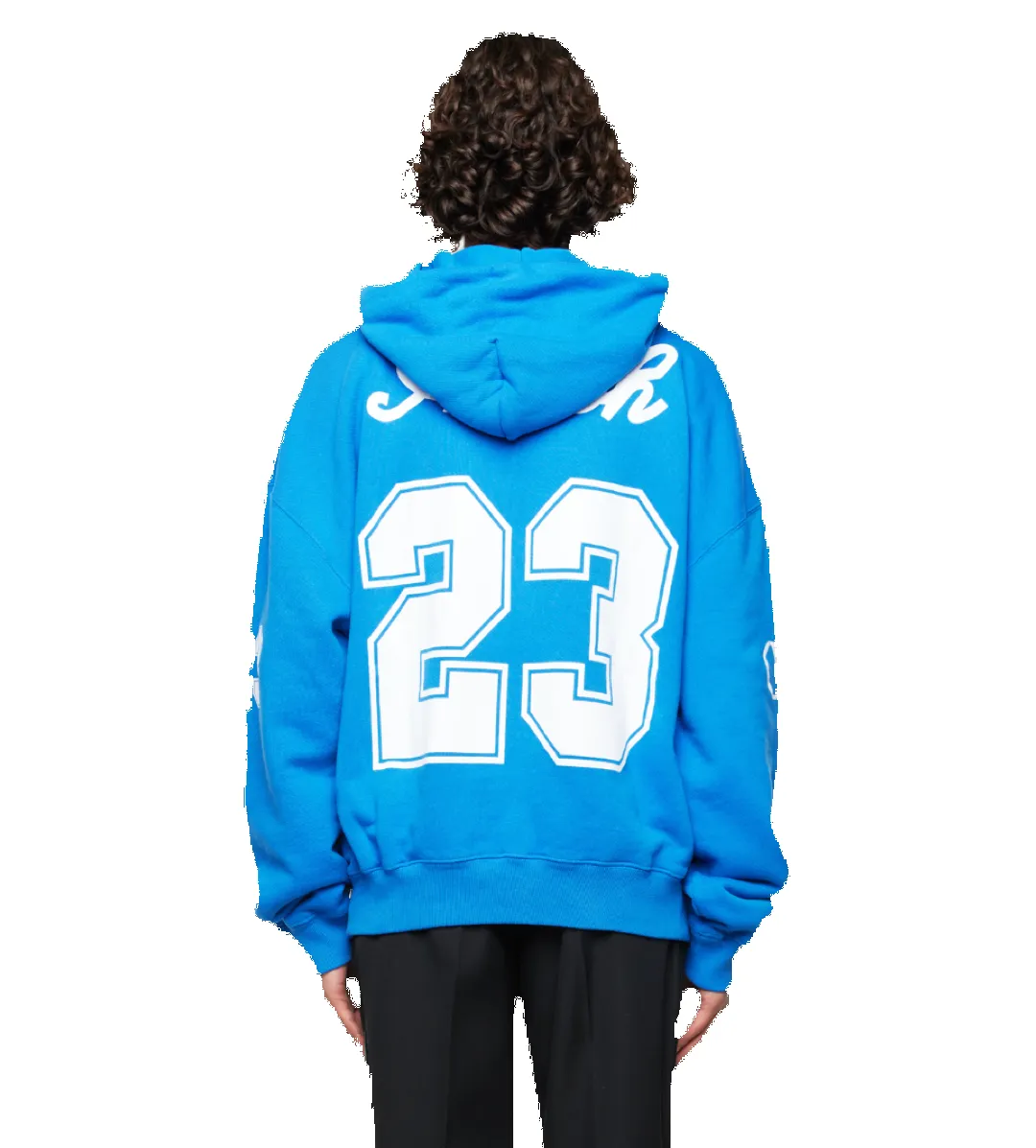 Oversized Football Hoodie Blue sold by FOUR Amsterdam product image thumbnail 3