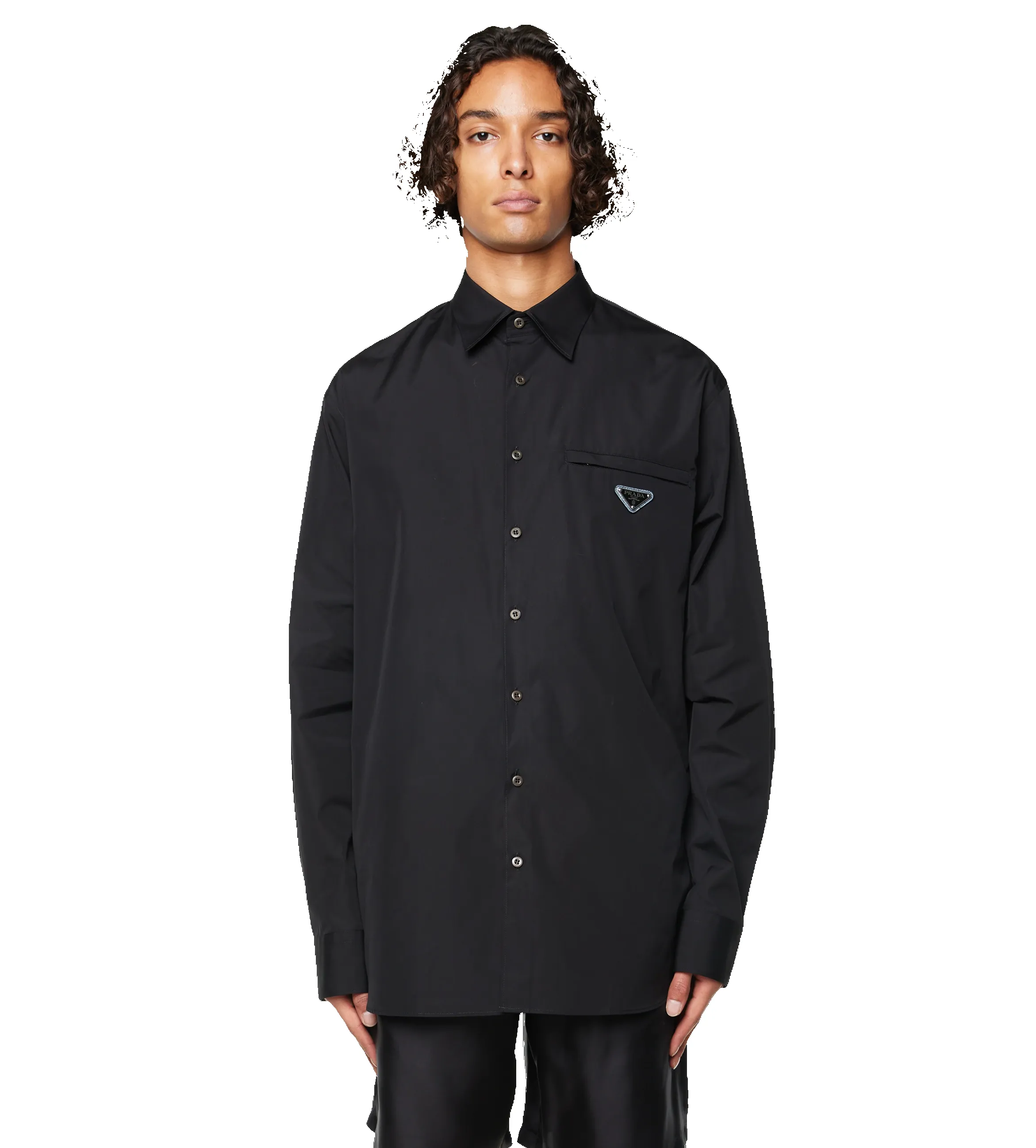 Cotton Longsleeve Shirt Black sold by FOUR Amsterdam