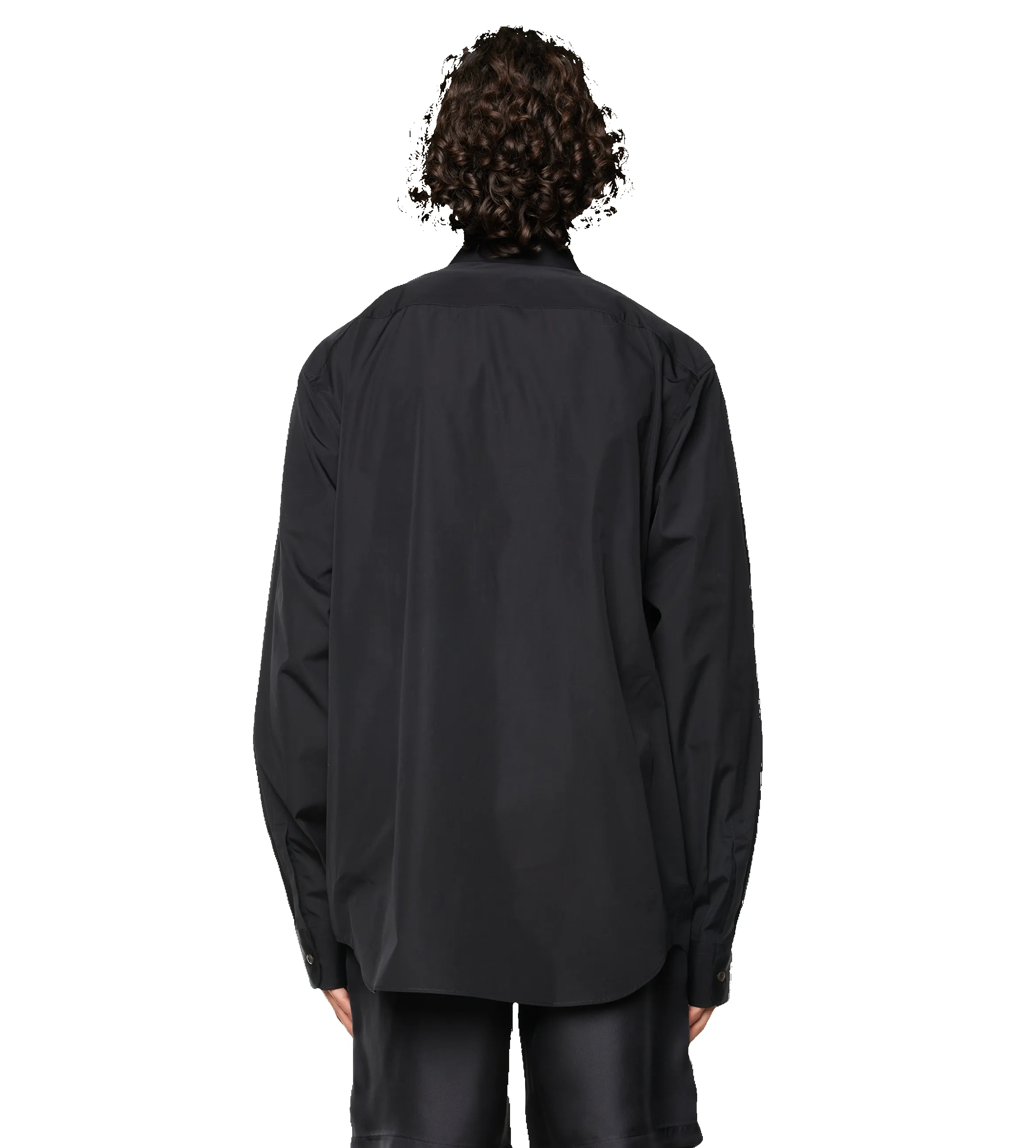 Cotton Longsleeve Shirt Black sold by FOUR Amsterdam product image thumbnail 3