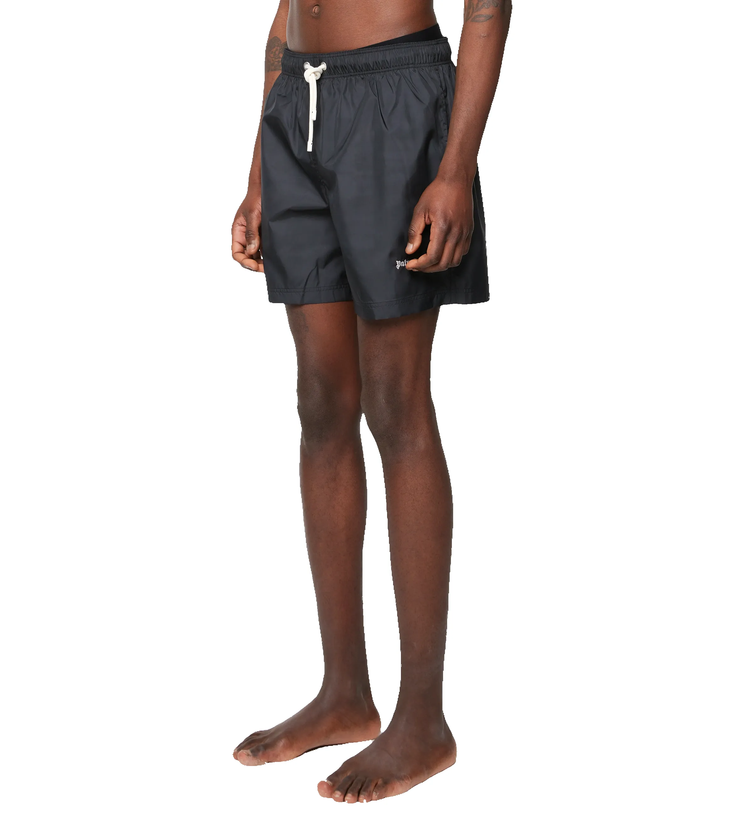 Logo Embroidered Swimshort Black sold by FOUR Amsterdam product image thumbnail 2