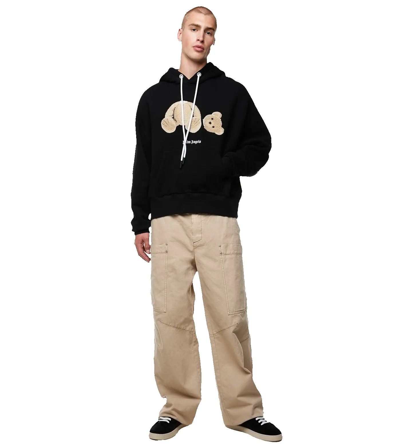 Bear Hoodie Black sold by FOUR Amsterdam product image thumbnail 2