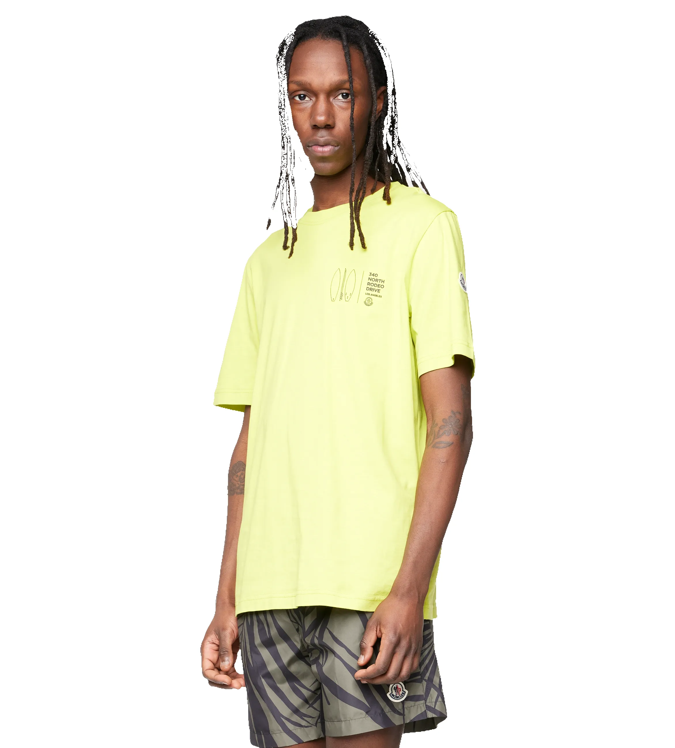 Printed Motif T-shirt Green sold by FOUR Amsterdam product image thumbnail 4