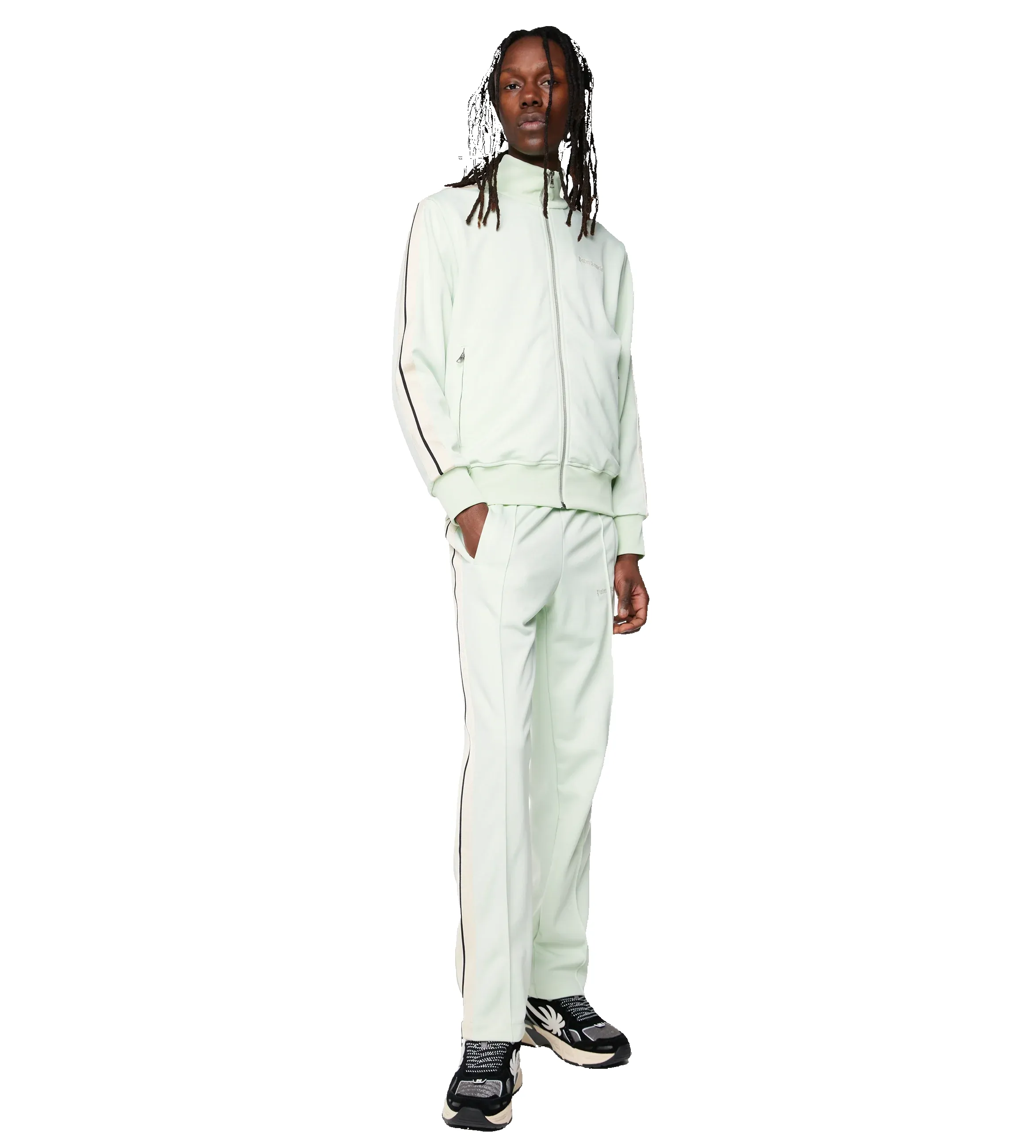 Monogram Embroidered Logo Trackpants Mint sold by FOUR Amsterdam product image thumbnail 2