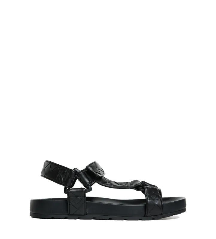 Intrecciato Sandals Black sold by FOUR Amsterdam