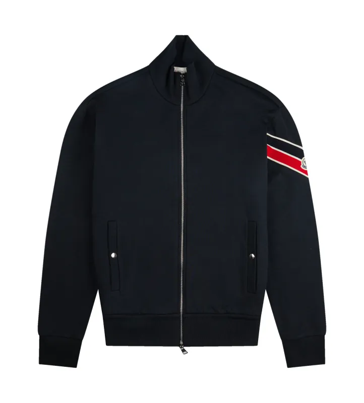 Navy Zip Up Cardigan sold by FOUR Amsterdam