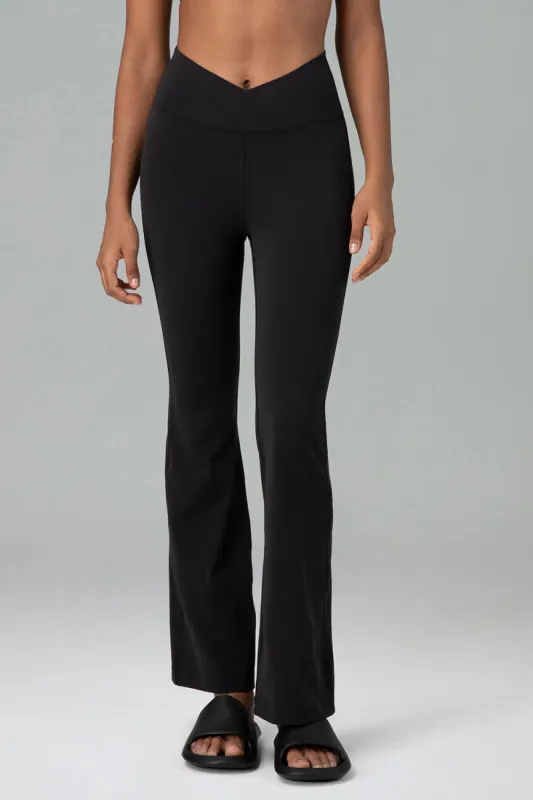 Dreamlux Crossover Flared Bootcut Yoga Pant 29.5" made by Colourful Koala