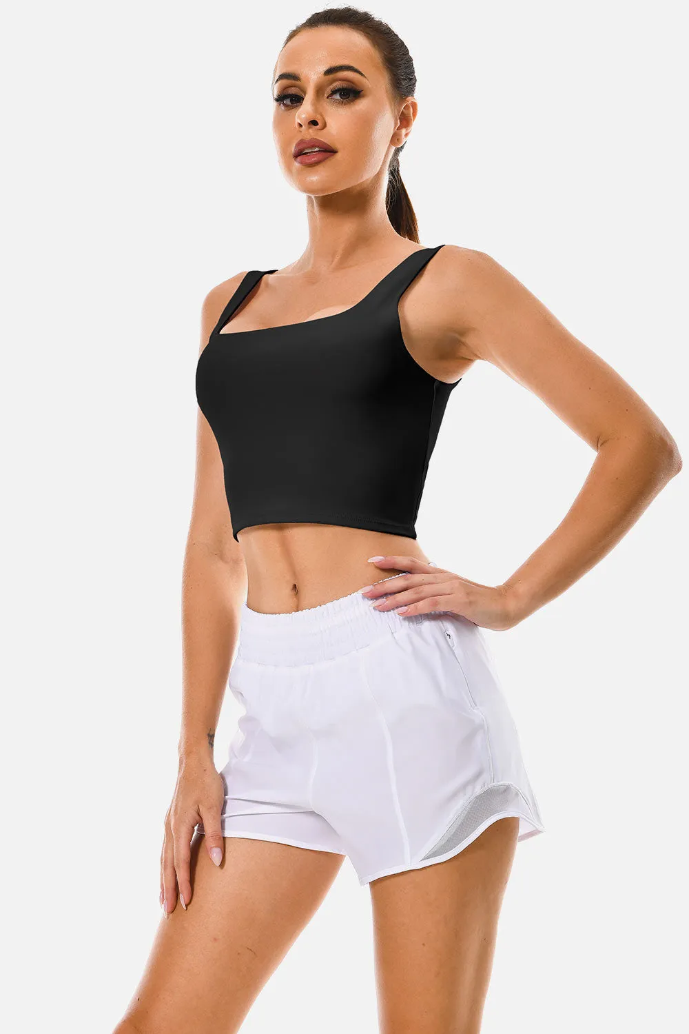 Body Contour Square Neck Double Lined Tank sold by Colourful Koala product image thumbnail 3