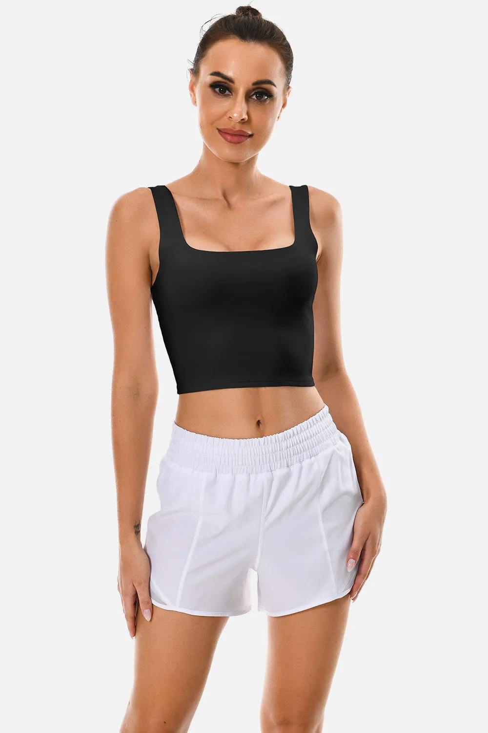 Body Contour Square Neck Double Lined Tank sold by Colourful Koala