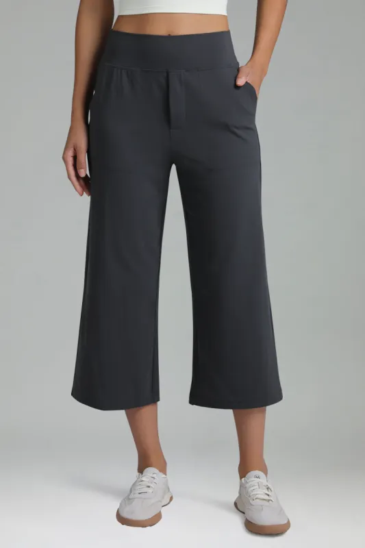 Dreamlux Mid Waisted Cropped Wide Leg Pant sold by Colourful Koala