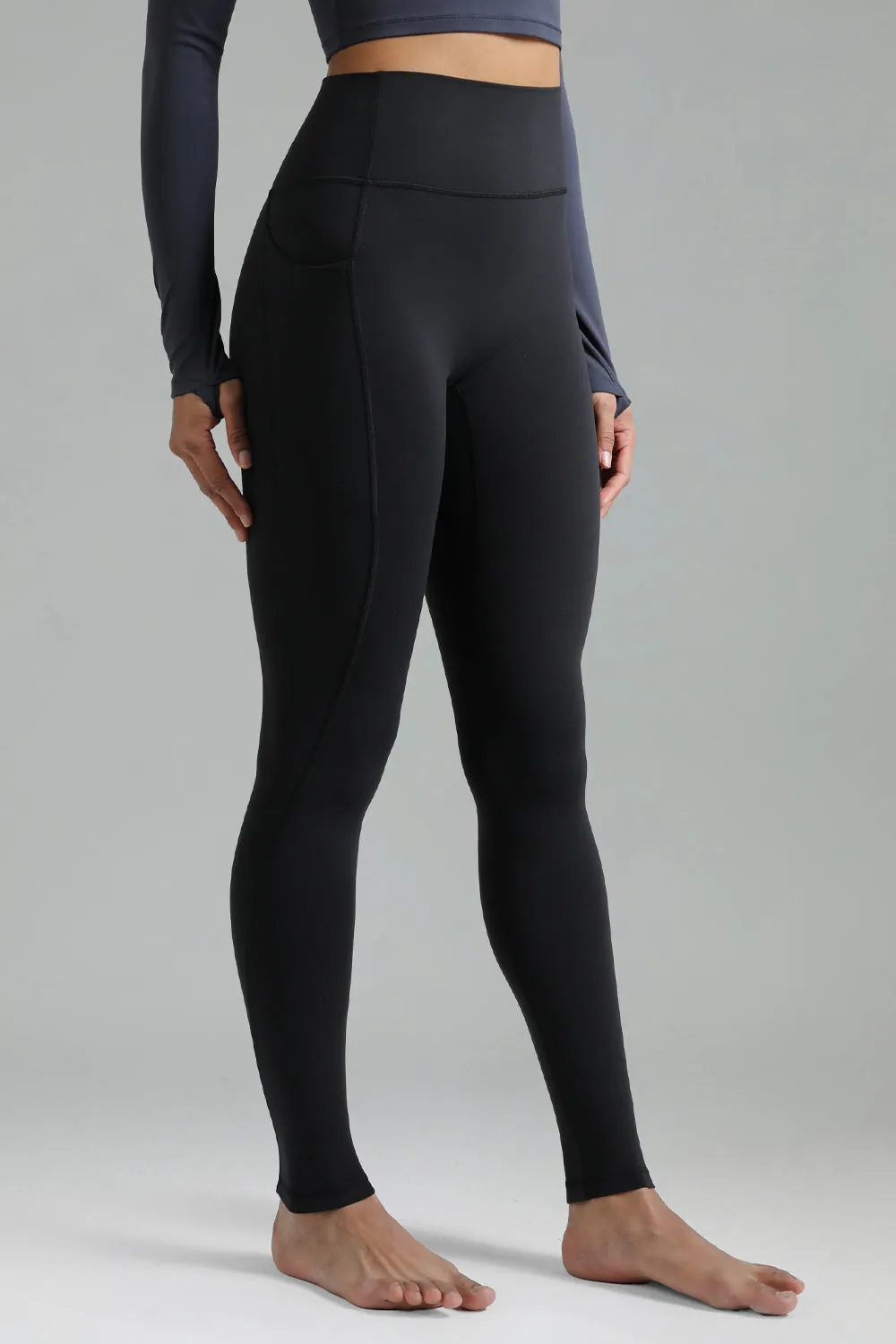 Dreamlux High Waisted No Front Seam 28" Full Length Workout Legging w/ Pockets sold by Colourful Koala product image thumbnail 5
