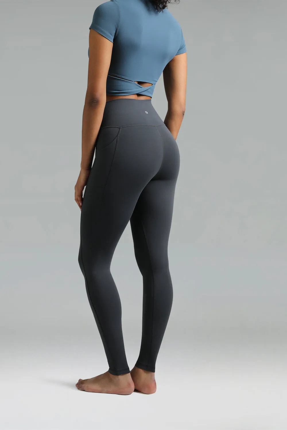 Dreamlux High Waisted No Front Seam 28" Full Length Workout Legging w/ Pockets sold by Colourful Koala product image thumbnail 2