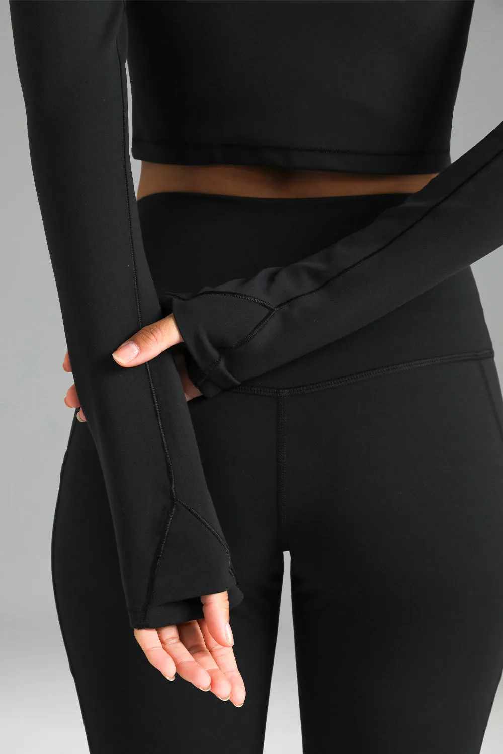 Dreamlux Long Sleeve Cropped Workout Shirt sold by Colourful Koala product image thumbnail 4