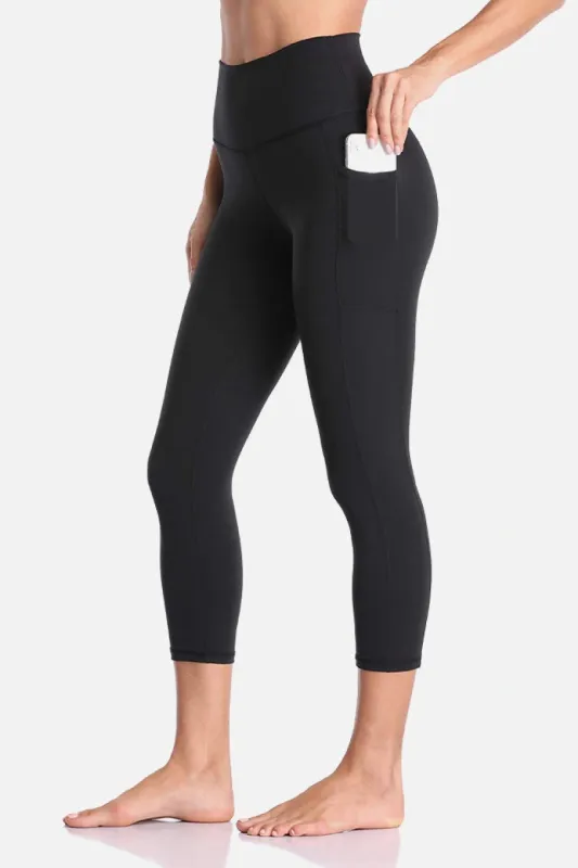 Colorfulkoala - Essential No-Roll High Waisted Sports Leggings w/Pockets 21" sold by Colourful Koala