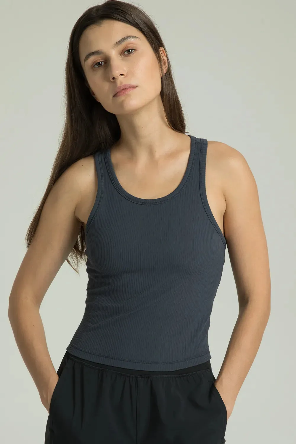 Colorfulkoala - Dreamlux Ribbed with Built-in Shelf Bra Tank sold by Colourful Koala product image thumbnail 5