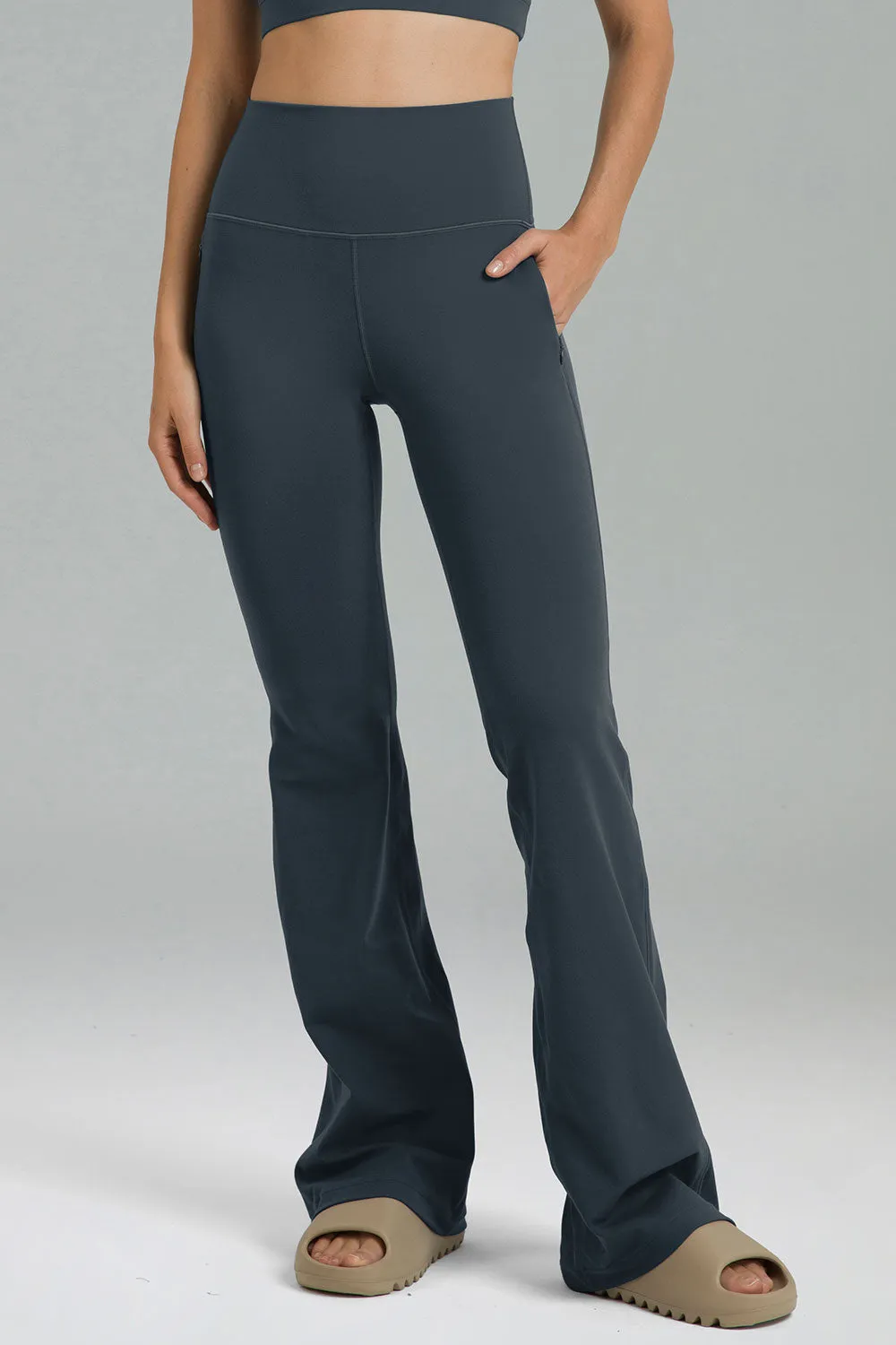 Colorfulkoala - Dreamlux Zip Pocket Yoga Pants Flared Legging Bootcut 29.5" sold by Colourful Koala