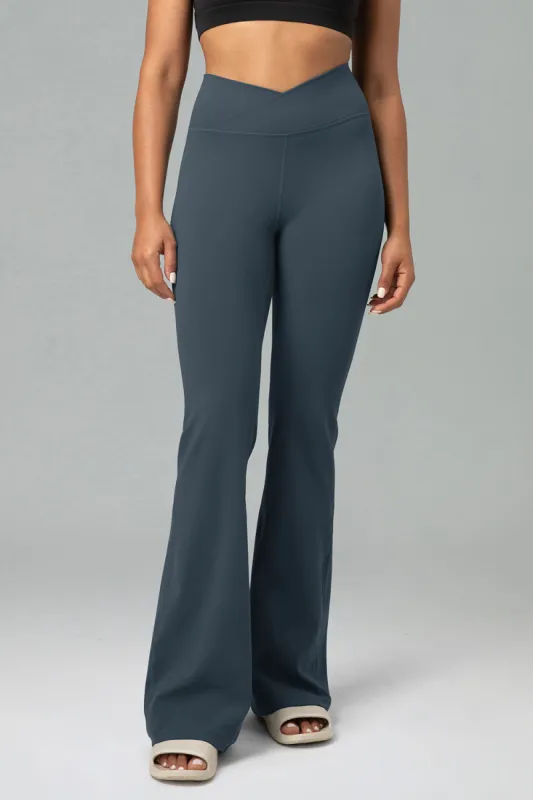 Colorfulkoala - Dreamlux Crossover Yoga Pants Flared Legging Bootcut 31.5" sold by Colourful Koala