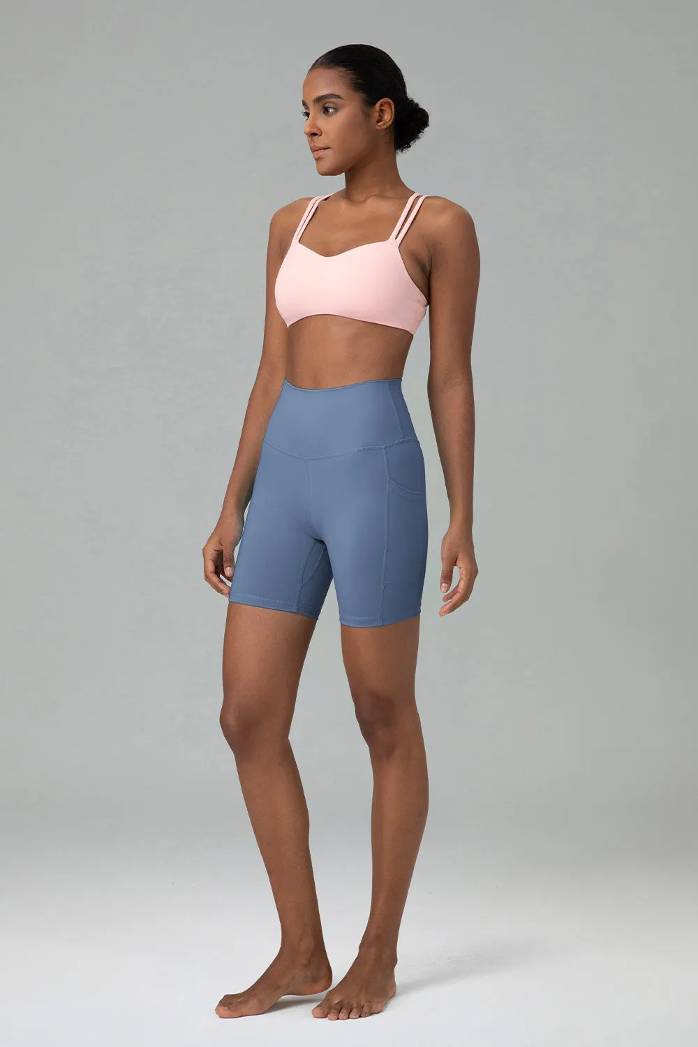 Essential High Waisted No-Roll 6" Sports Leggings w/ Pockets sold by Colourful Koala product image thumbnail 5