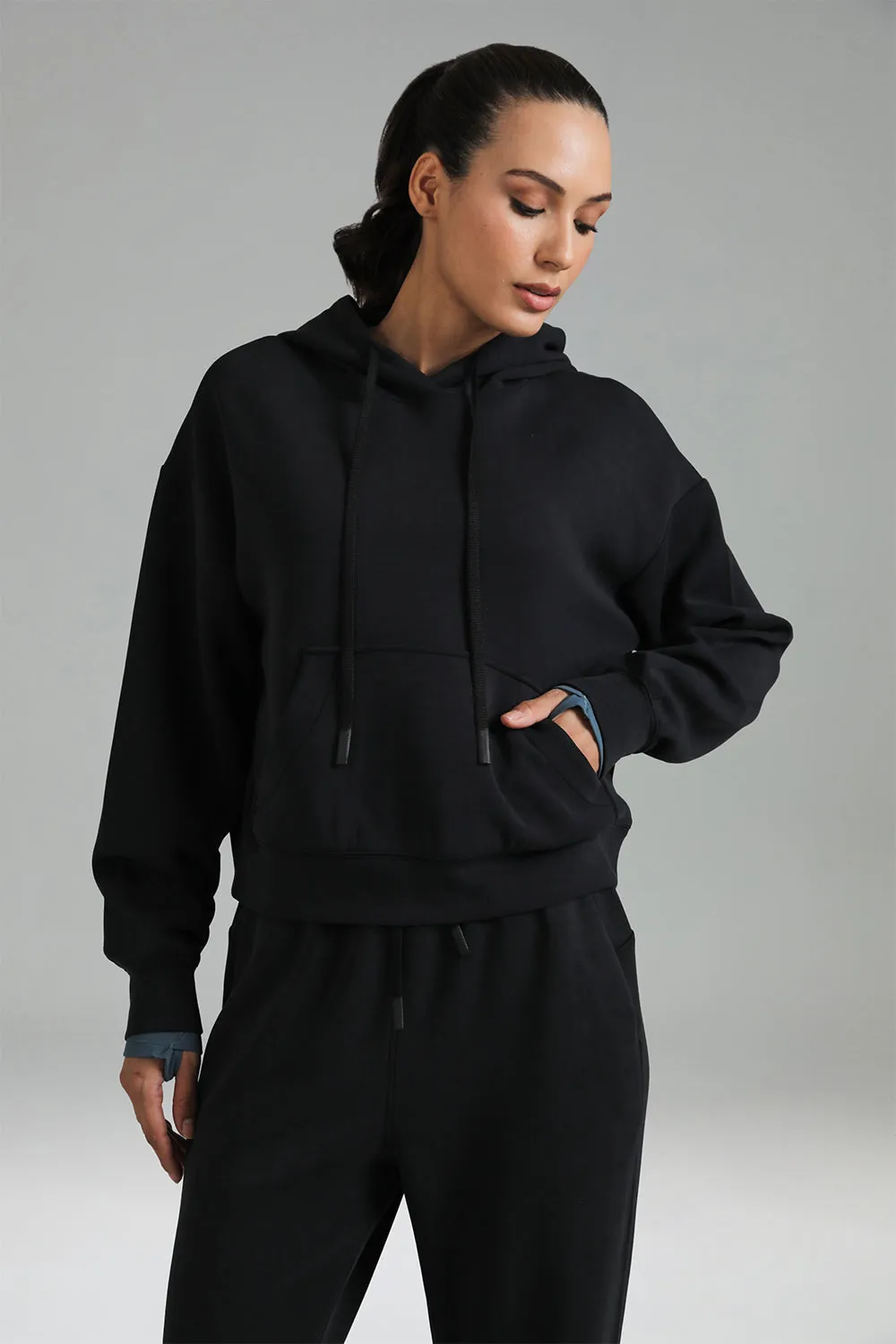 Colorfulkoala - Modal Cropped Hoodie Pullover sold by Colourful Koala product image thumbnail 5