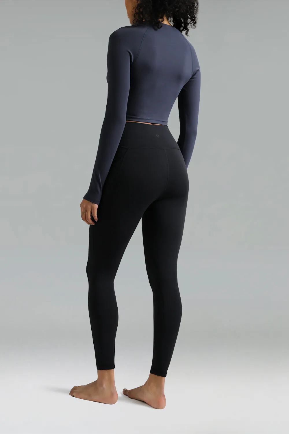 Dreamlux High Waisted No Front Seam 7/8 Workout Leggings w/ Pockets sold by Colourful Koala product image thumbnail 3