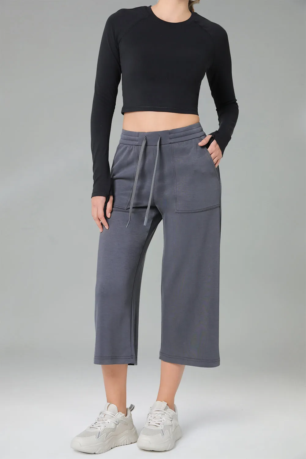 Velvra Modal Wide Leg Pants w/ Pockets sold by Colourful Koala product image thumbnail 5