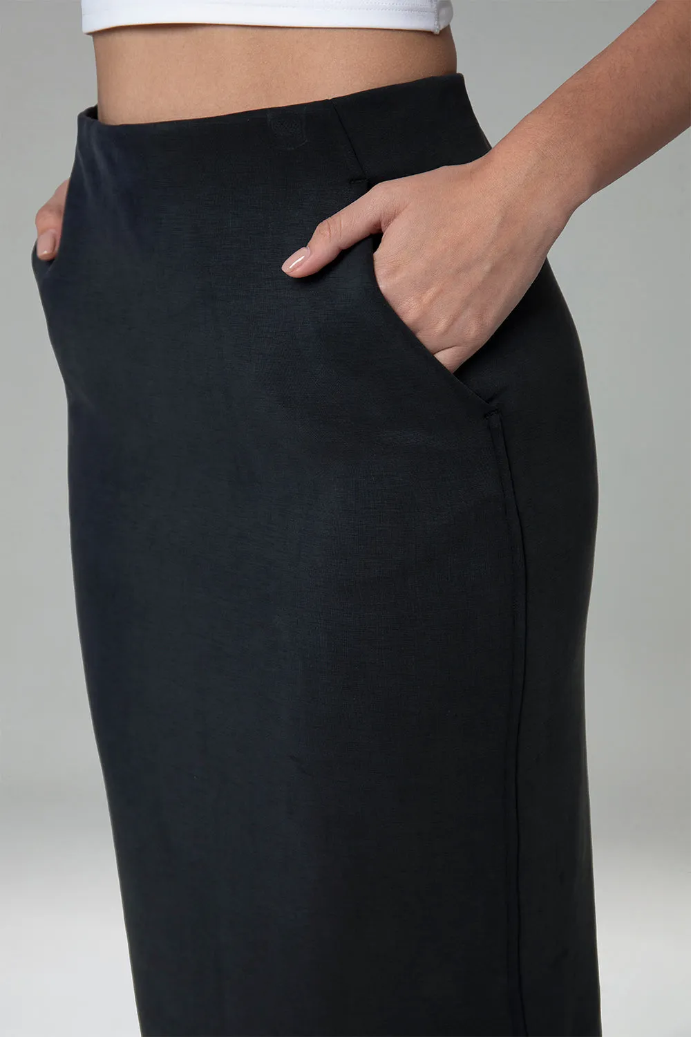 Velvra® Modal Streamline Midi Skirt w/ Pockets sold by Colourful Koala product image thumbnail 4