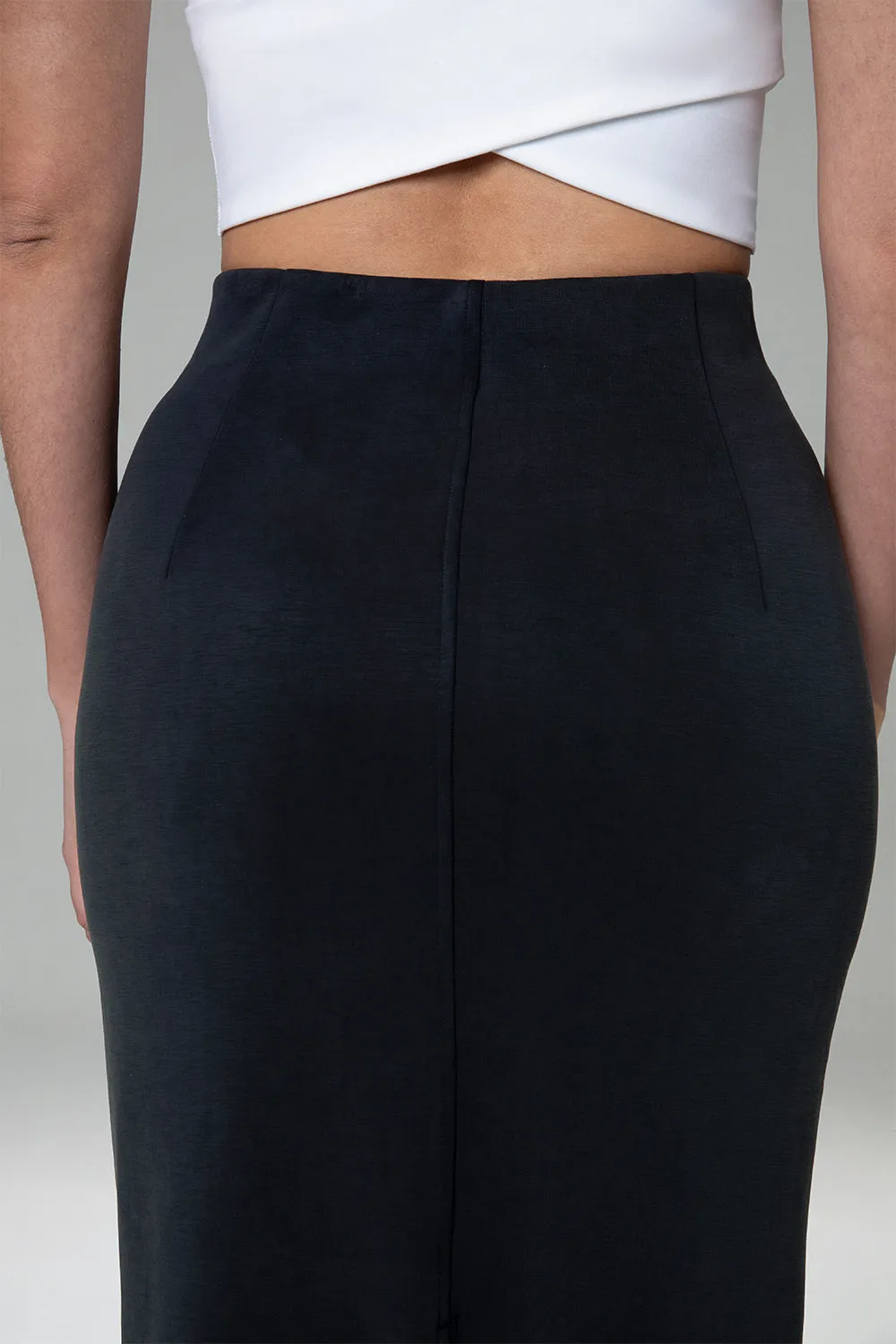 Velvra® Modal Streamline Midi Skirt w/ Pockets sold by Colourful Koala product image thumbnail 5