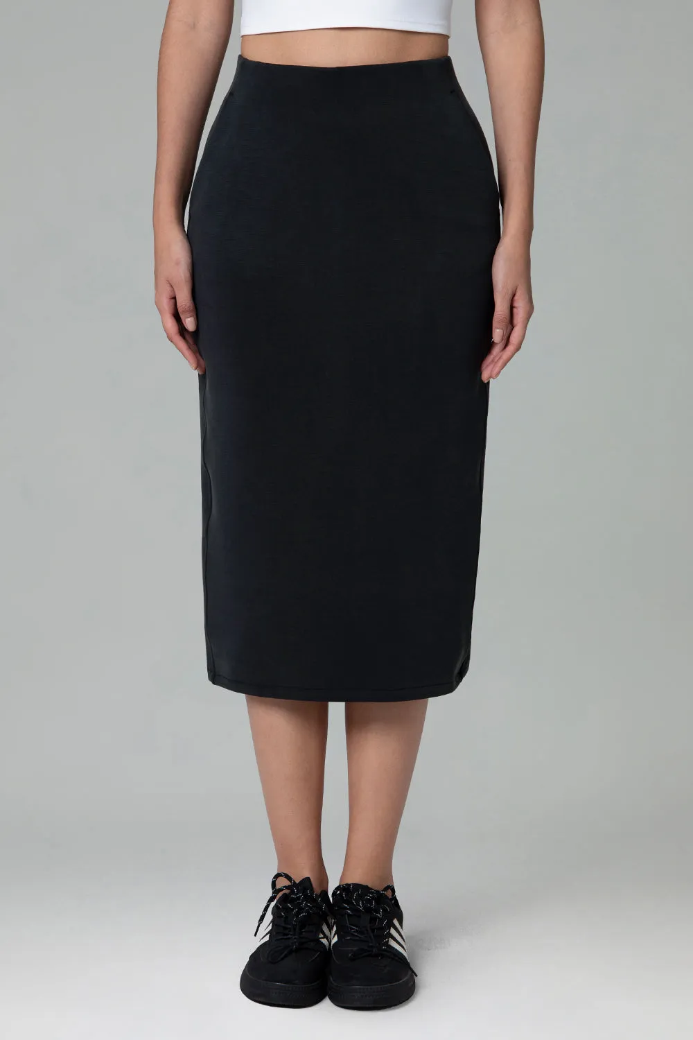Velvra® Modal Streamline Midi Skirt w/ Pockets sold by Colourful Koala