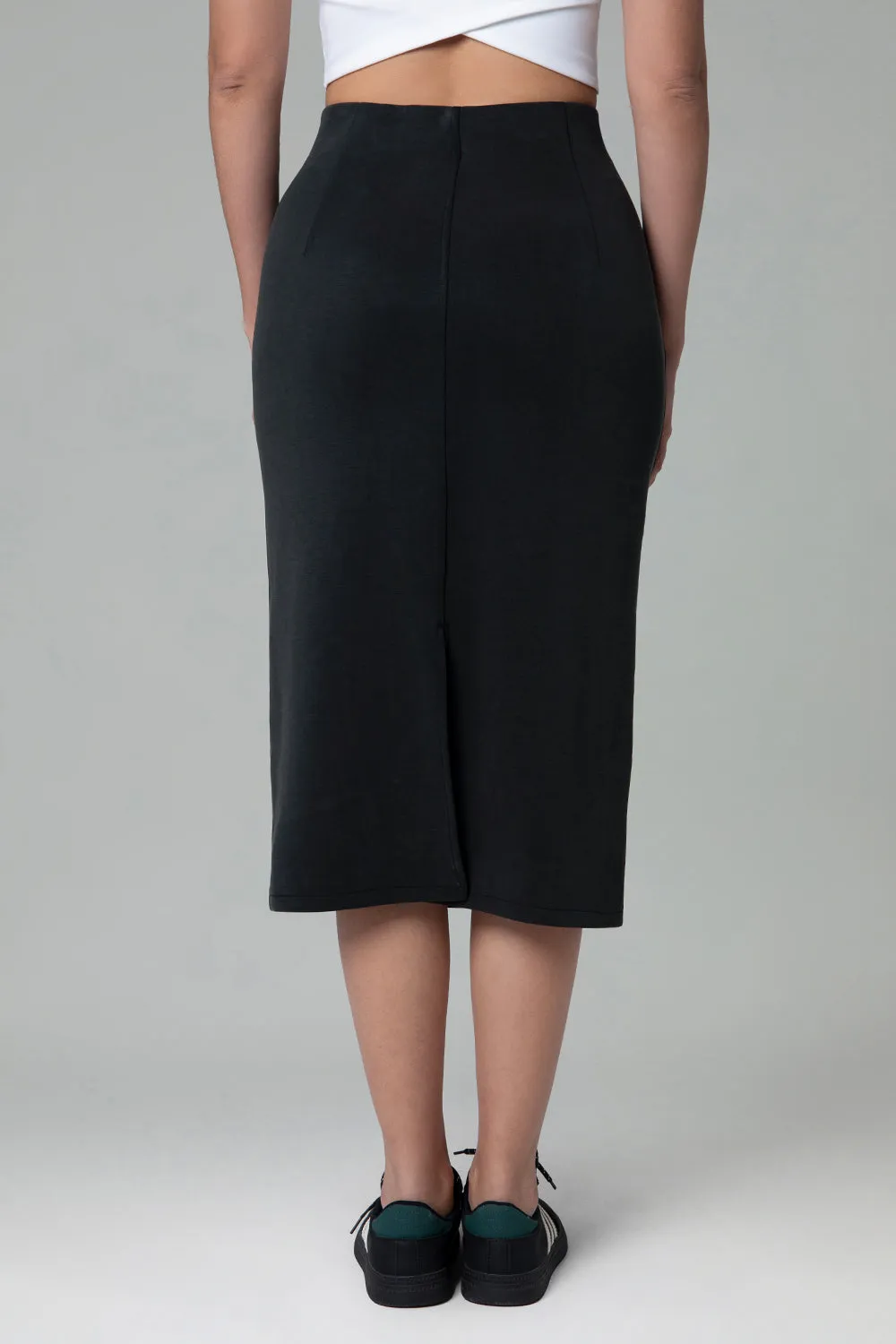 Velvra® Modal Streamline Midi Skirt w/ Pockets sold by Colourful Koala product image thumbnail 3
