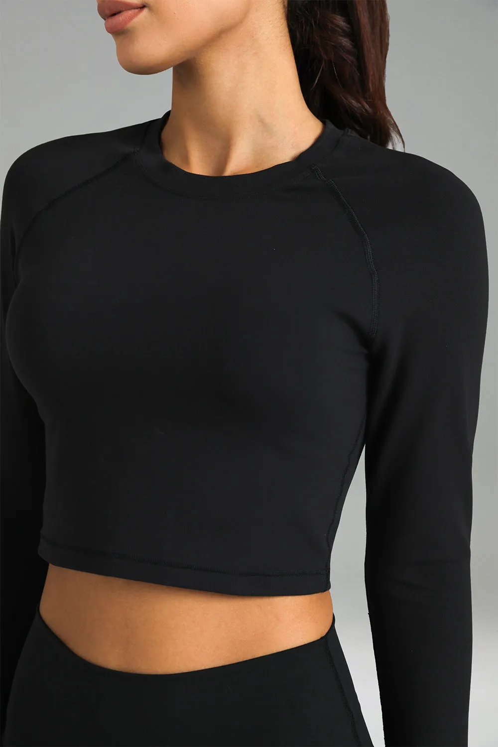 Dreamlux Long Sleeve Cropped Workout Shirts sold by Colourful Koala product image thumbnail 5