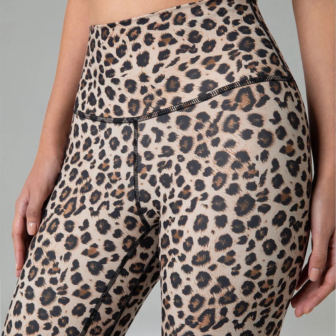 Essential No-Roll High Waisted Leopard Workout Leggings 7/8 sold by Colourful Koala product image thumbnail 4