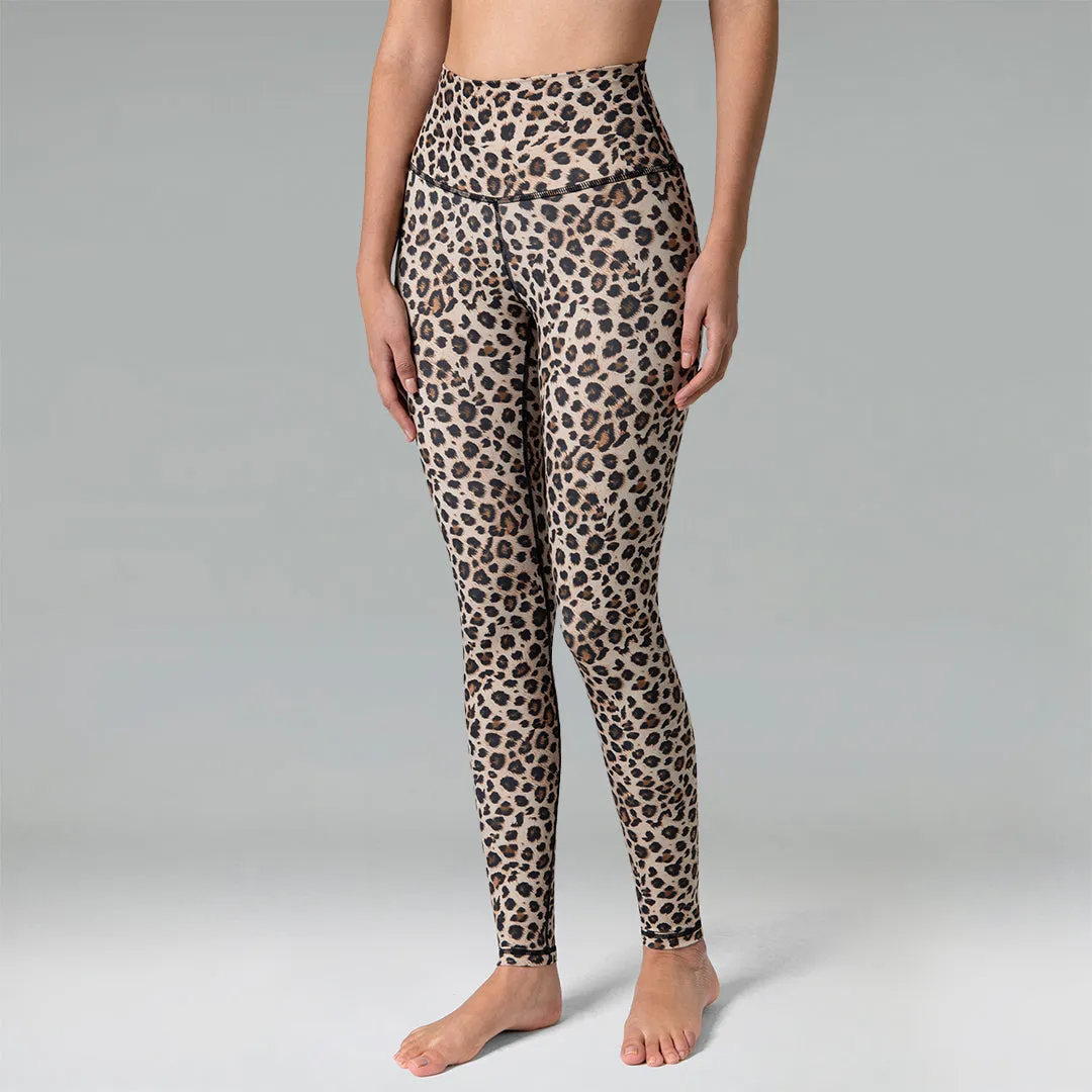 Essential No-Roll High Waisted Leopard Workout Leggings 7/8 sold by Colourful Koala product image thumbnail 2