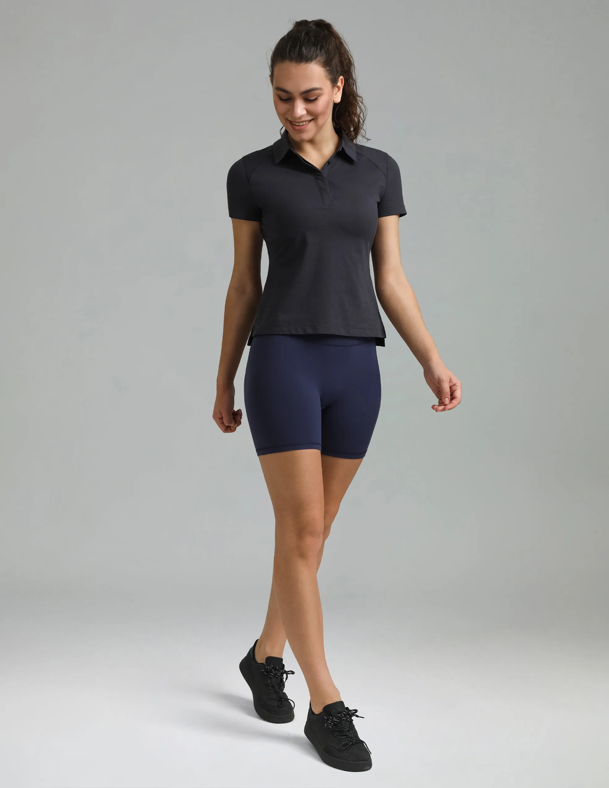 Dreamlux High Waisted No Front Seam 6" Workout Short sold by Colourful Koala